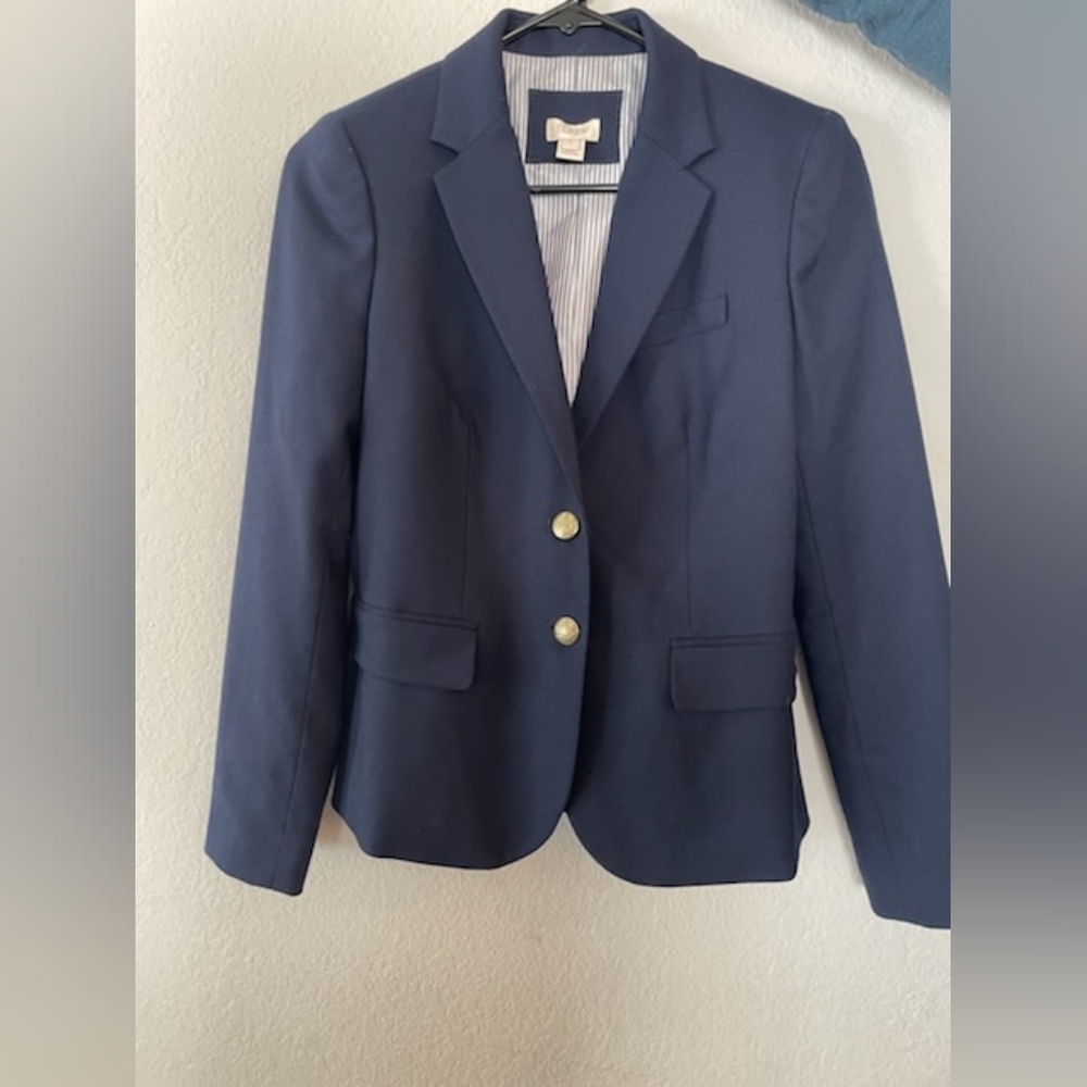 J Crew Women's Navy Original Schoolboy Blazer size 0
